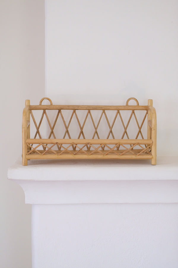 Small rattan shelf