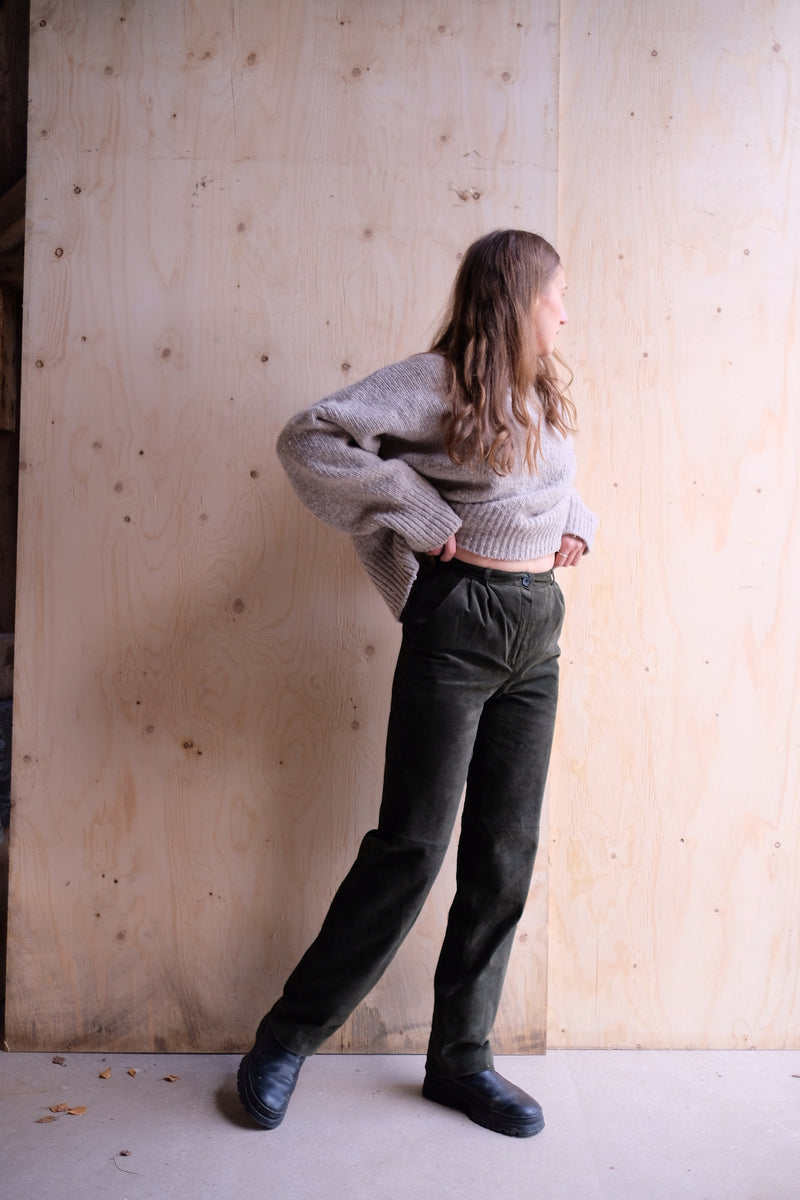 Vintage suede trousers