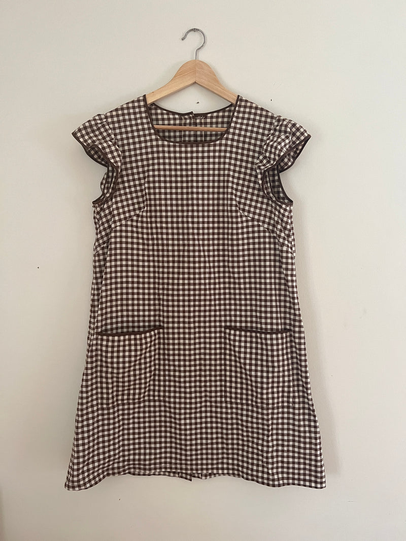 1960s handmade check dress