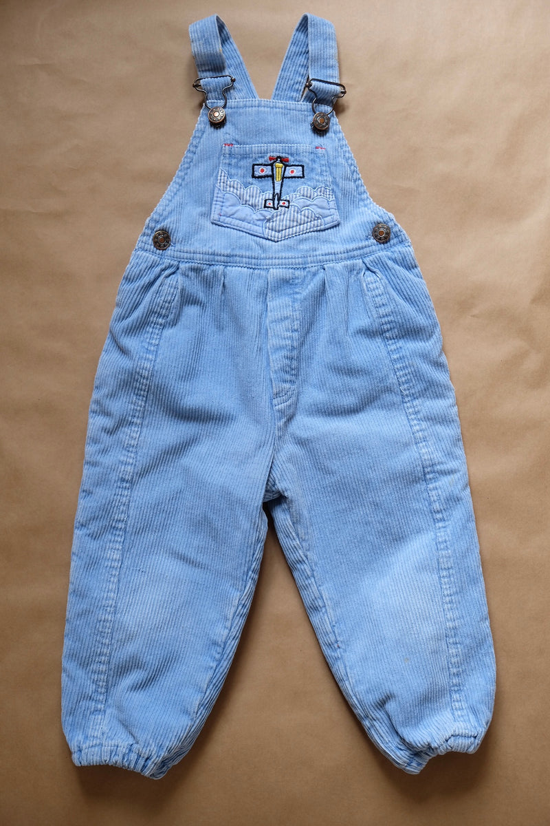 Vintage cord dungarees 80-86