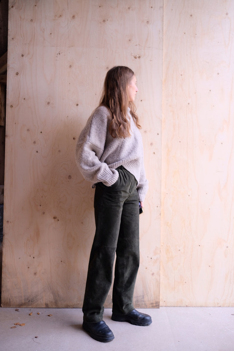 Vintage suede trousers