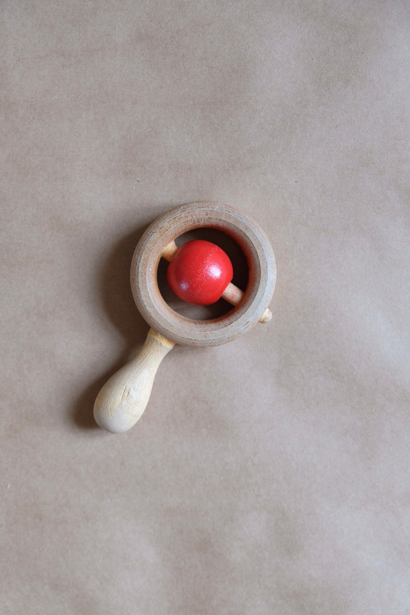 Vintage wooden rattle