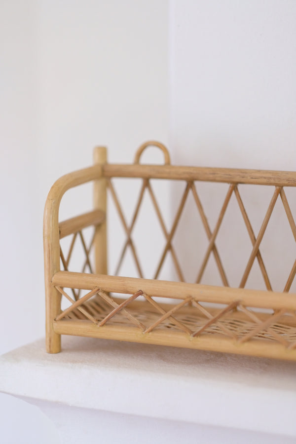 Small rattan shelf