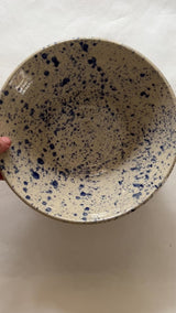 Speckled clay bowl