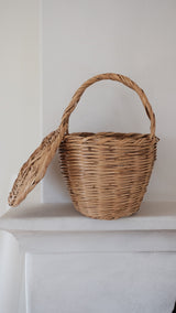 Vintage lidded basket