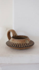 Stoneware candle holder