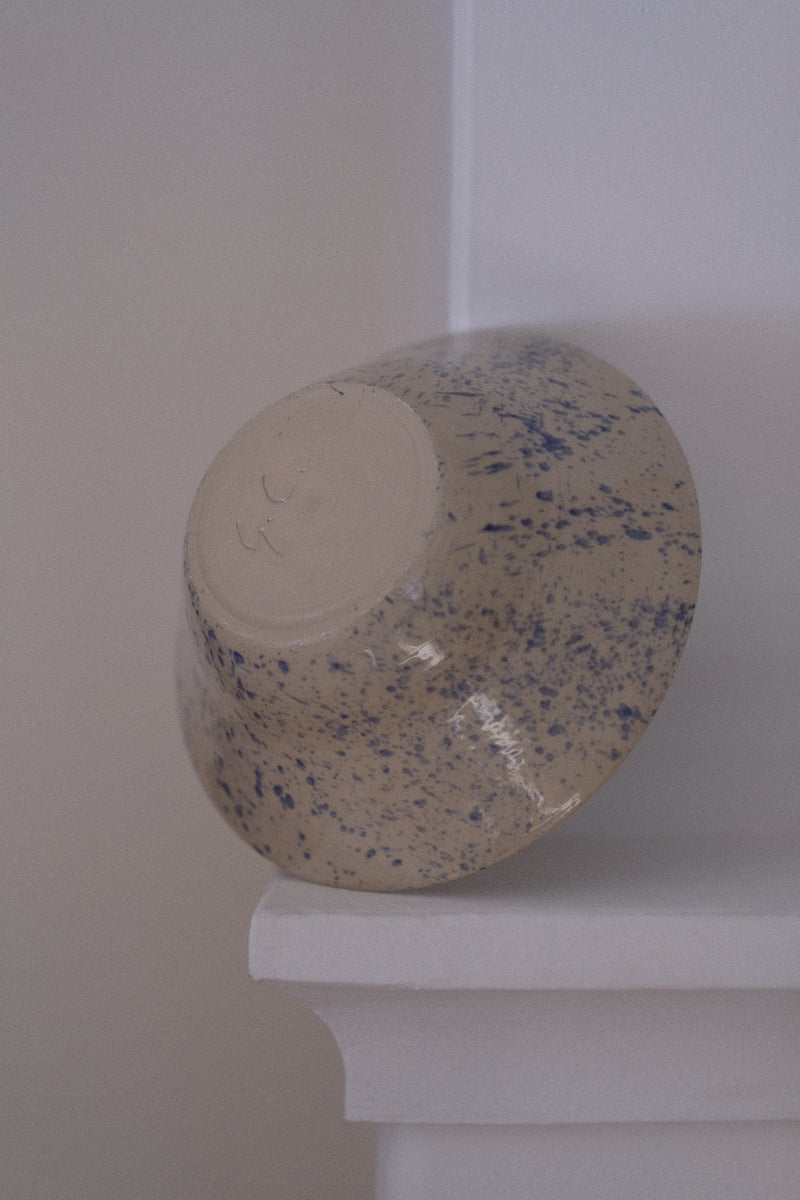 Speckled clay bowl