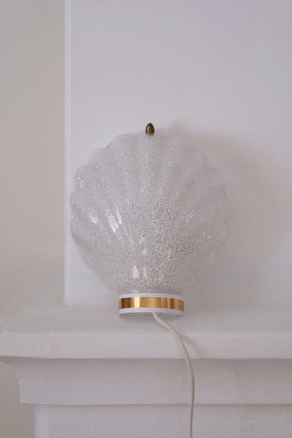 Vintage glass wall lamp
